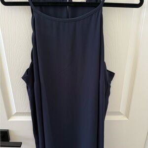 LOFT Midnight Blue Backless Dress